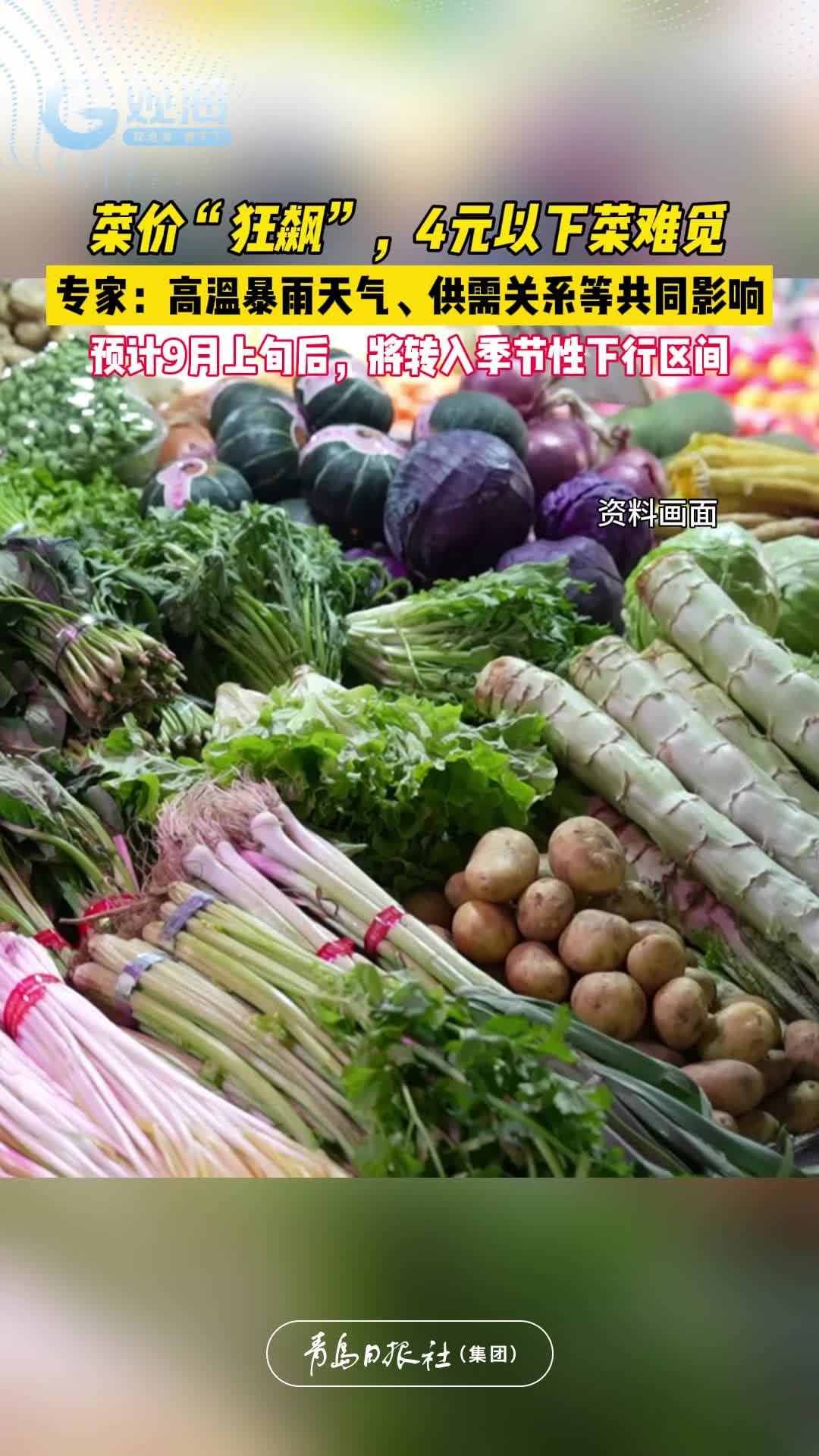 菜价集体“狂飙”，4元以下菜难觅！专家：高温暴雨天气、供需关系等共同影响
